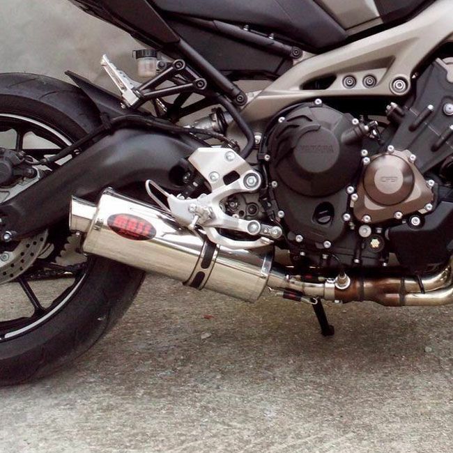 MT-09 オーバルステンレス スリップオンマフラー(レーシング) MASS Exhaust｜モトパーツ　店 57,486円