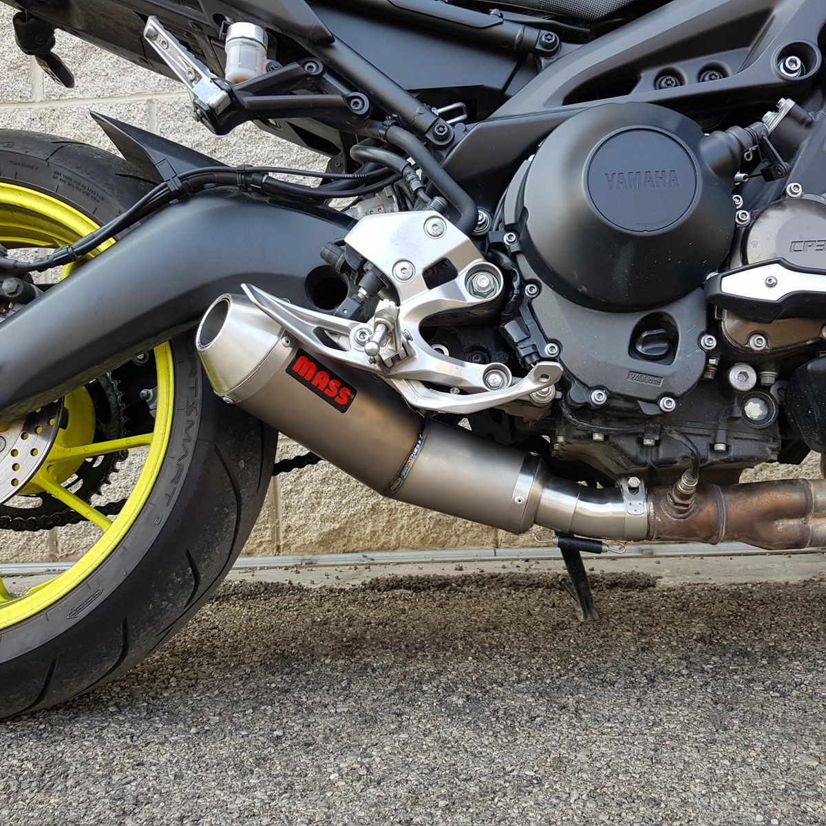 トレーサー900 Trombカーブステンレス スリップオンマフラー MASS Exhaust
