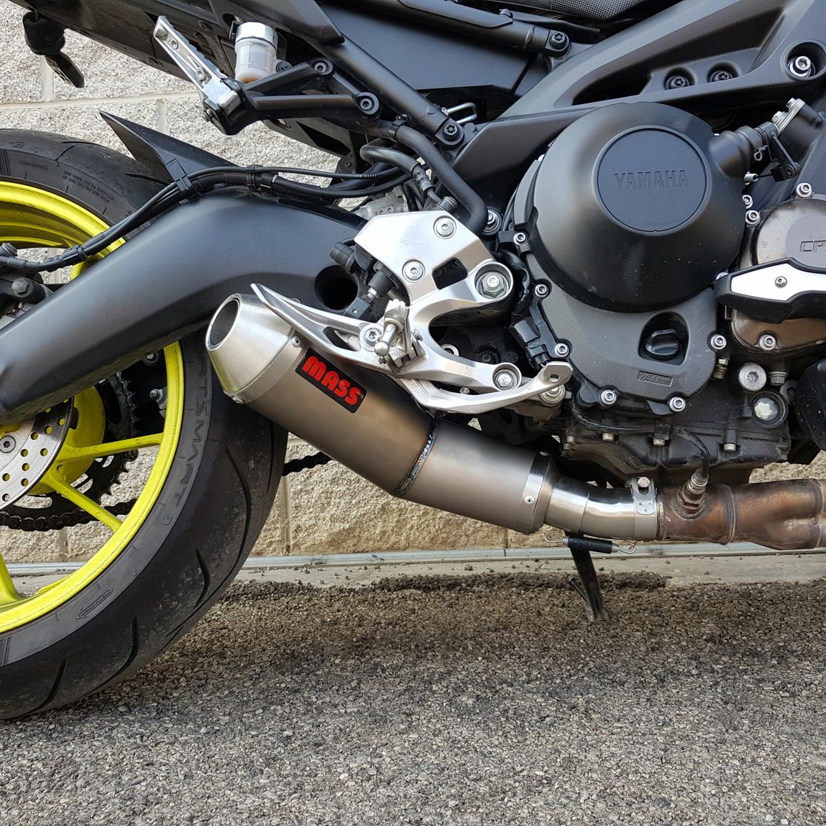 トレーサー900 Trombカーブチタン スリップオンマフラー MASS Exhaust