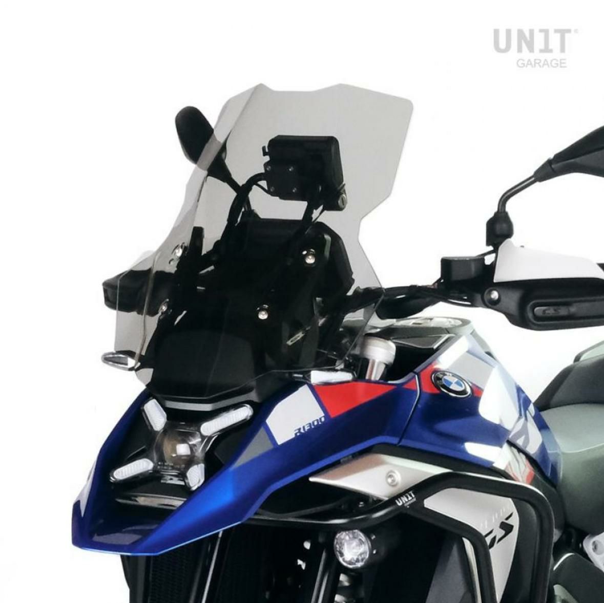 BMW R1300GS ウインドシールド＋デフレクター一体タイプ XL ライトスモーク （レーダー非対応）Windshield XL without Radar+integrated deflectors UNIT GARAGE｜モトパーツ　店