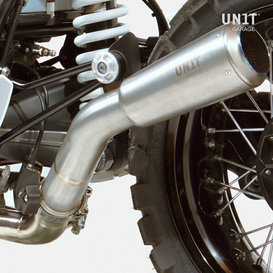 BMW RnineT スリップオンマフラー ローパイプ フルチタン Eマーク付き UNIT GARAGE (ユニットガレージ)