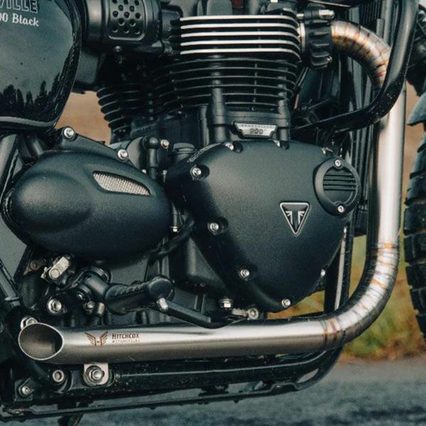 トライアンフ ボンネビルT100 ドラッグフルエキゾーストシステム HITCHCOX（ヒッチコックス）
