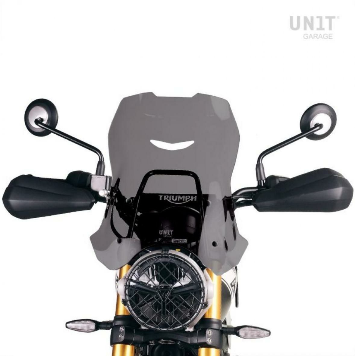 トライアンフ スクランブラー400X ウインドシールド XL ダークスモーク UNIT GARAGE