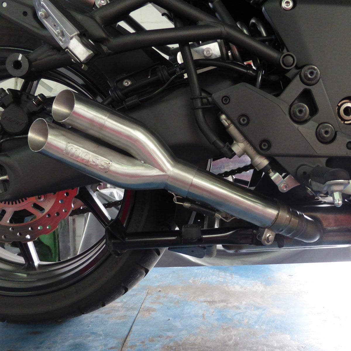 Versys(ヴェルシス)1000 17-19 スラッシュカット ステンレス スリップオンマフラー MASS Exhaust
