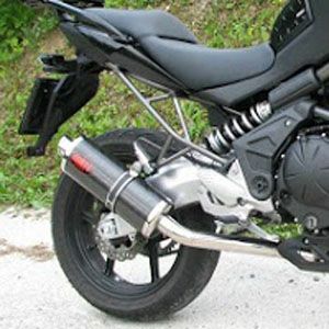 Versys(ヴェルシス) オーバルカーボン スリップオンマフラー MASS Exhaust