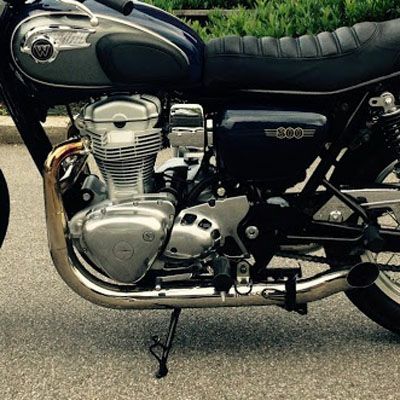 W800 ステンレス2in2 Hot Rod フルエキゾーストマフラー MASS Exhaust|モトパーツ 店