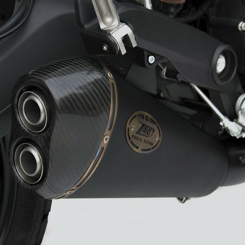 DUCATI スクランブラー800 15-20 スリップオンマフラー ブラック/カーボンエンド レーシング仕様 ZARD