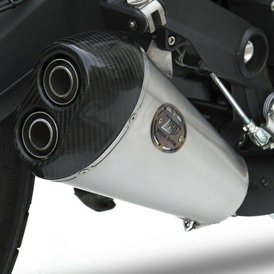 DUCATI スクランブラー800 15-20 スリップオンマフラー サテン/カーボンエンド レーシング仕様 ZARD