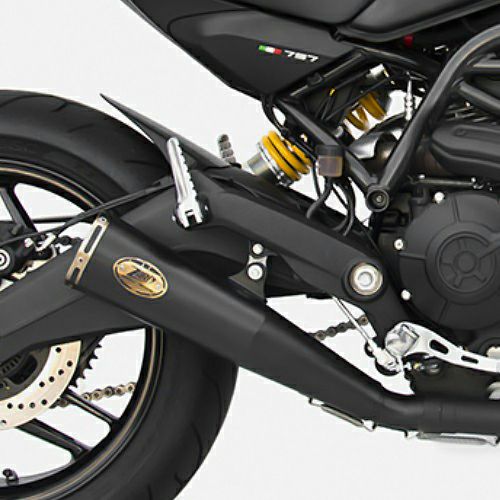 DUCATI モンスター797 17-19 スリップオンマフラー "ZUMA" レーシング仕様 ブラック ZARD|モトパーツ 店