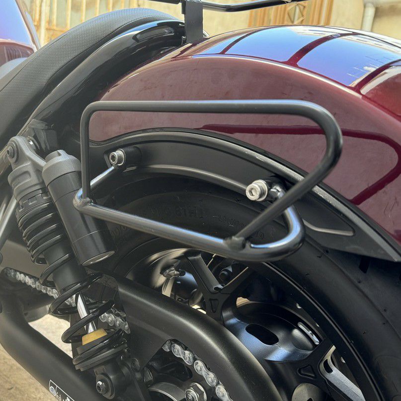 レブル1100 サドルバッグサポート サテンブラック 左右セット La Poderosa