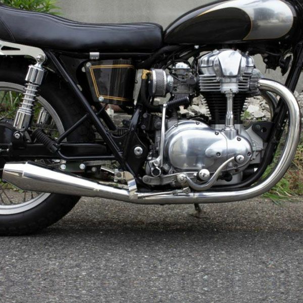 W800 オメガレーサー エキパイ メッキ - メルカリ