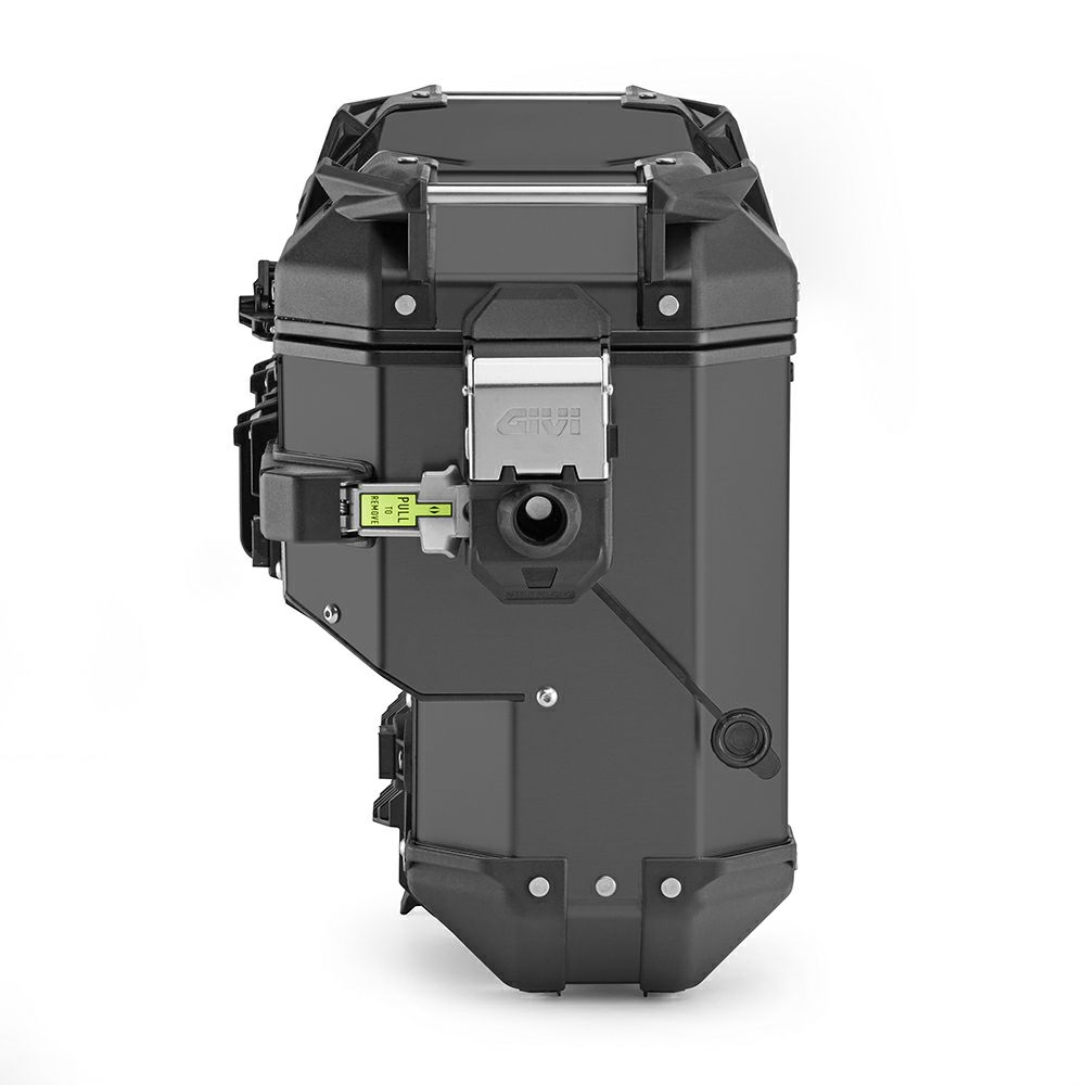 GIVI(ジビ) TREKKER OUTBACK EVO SMART 33 アルミモノキーサイドケース右側用 アルミ製33L ブラック OBKEVS33BR｜モトパーツ　店