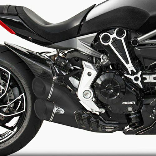 DUCATI Xディアベル スリップオンマフラー ブラック レース用 ZARD