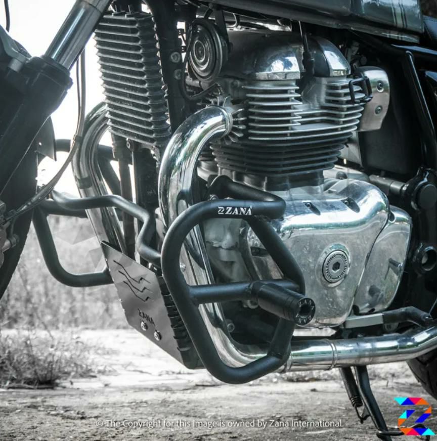 ロイヤルエンフィールド コンチネンタルGT/インターセプター 650 レッグガード スライダー付 マットブラック ZANA Motorcycles