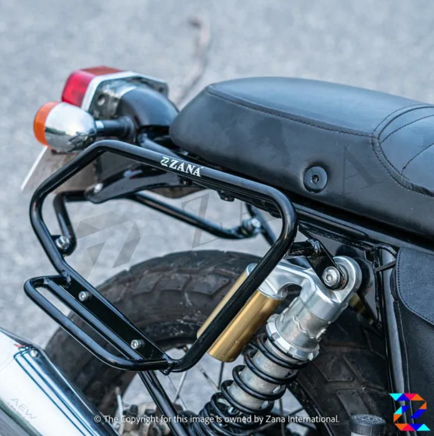 ロイヤルエンフィールド コンチネンタルGT/インターセプター 650 サドルバッグサポート B スチール製 ブラック ZANA Motorcycles
