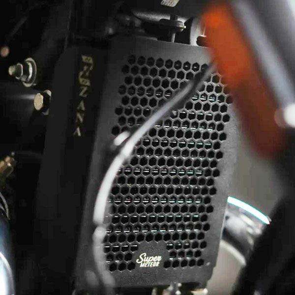 ロイヤルエンフィールド スーパーメテオ650 オイルクーラーガード ヘキサゴン アルミ ブラック ZANA Motorcycles 13,121円