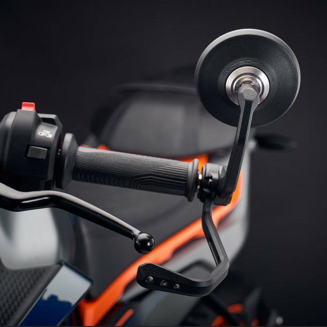 KTM 125DUKE 24- バーエンドミラー＆プロテクターキット ブラック 左右セット エボテックパフォーマンス