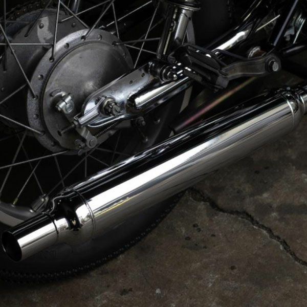ヤマハ SR400/500 ヴィンテージマフラー フルエキ ダウン キャブ車 モーターロック