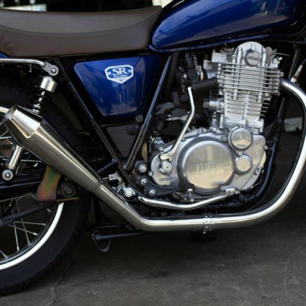 ヤマハ SR400 STDメガホン ショート フルエキ アップ FI車 モーターロック｜モトパーツ　店