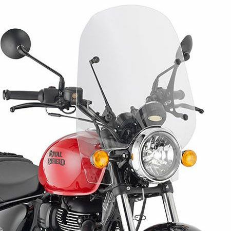 ロイヤルエンフィールド メテオ350 21- ウインドスクリーン 45x51 クリア GIVI