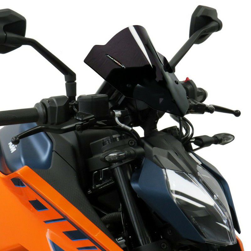 KTM 125/250/390 DUKE 24- スクリーン 230mm ダークスモーク パワーブロンズ｜モトパーツ　店