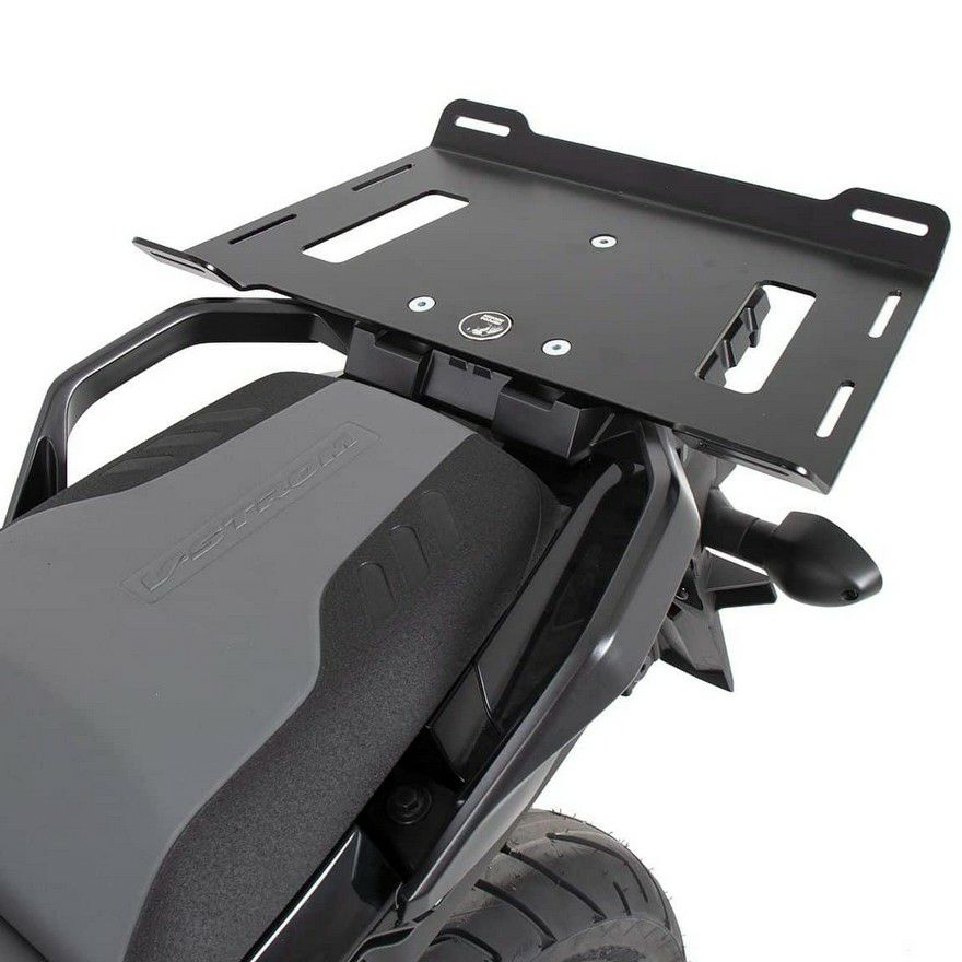 Vストローム650/1000/1050 リアラック エンラージメント 延長プレート ブラック ヘプコ&ベッカー|モトパーツ 店