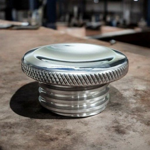 Motone(モートーン) タンクキャップ JETSON ディッシュ ロープロファイル ビレットアルミニウム ポリッシュ トライアンフ BMW ハーレー など
