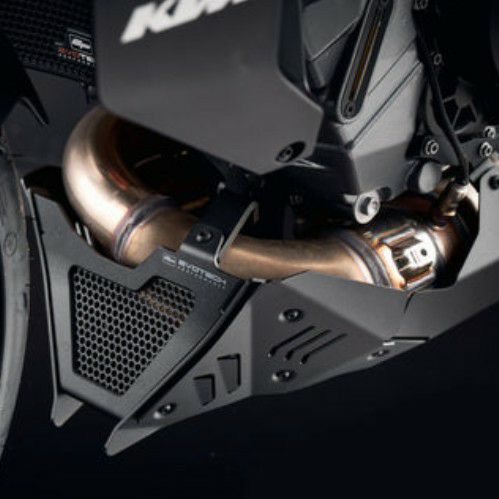 KTM 1290/1390スーパーデューク R アンダーガード ブラック Evotech Performance|モトパーツ 店