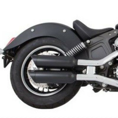 インディアン スカウト 15-24 スリップオンマフラー ショート ブラック TABパフォーマンス