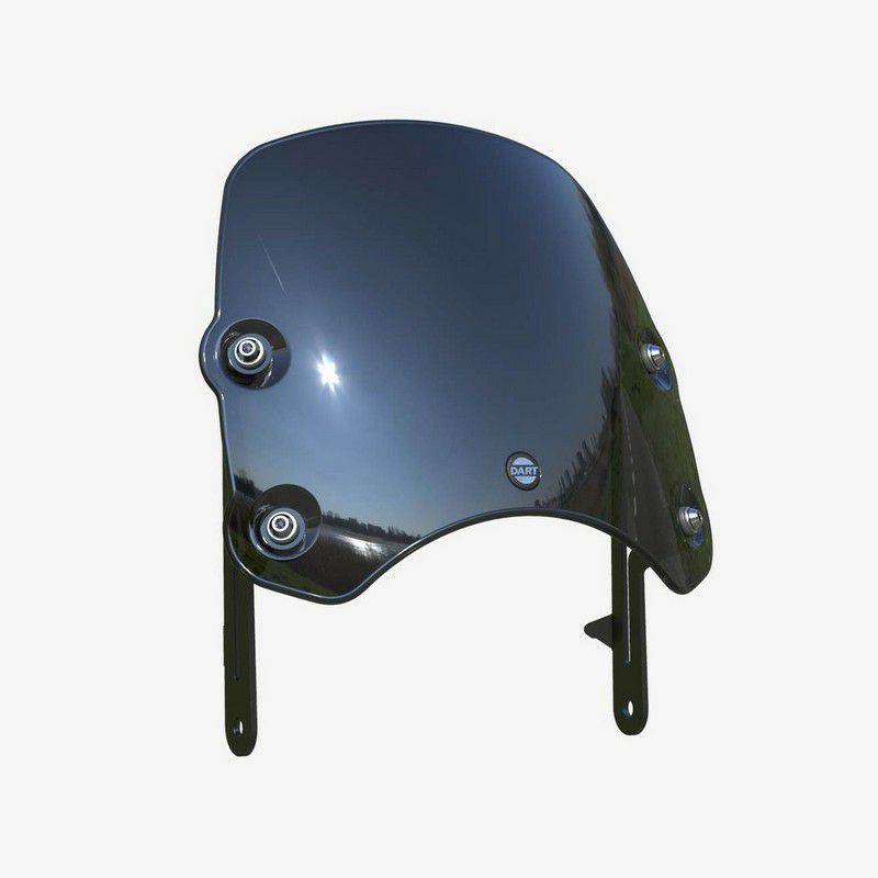 モトグッチ V7 I/II スクリーン ピラニアS3 ブラック DART FLYSCREEN|モトパーツ 店