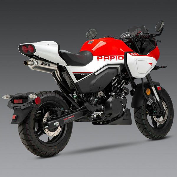 CFMOTO PAPIO SS/CL 2024 RS-9 ステンレス/アルミ スリップオン マフラー ヨシムラUSA