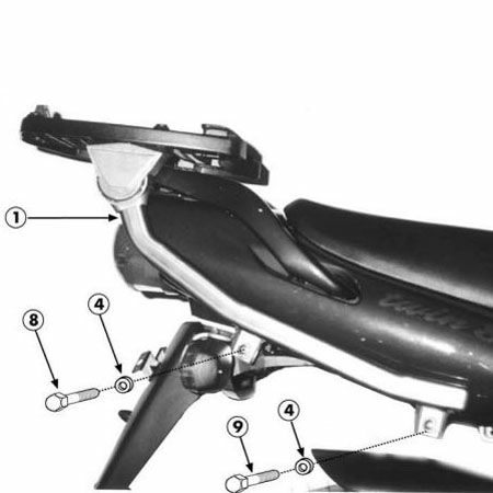 TDM850 96-01 MONOKEY/MONOLOCK対応トップケース用 リアキャリア GIVI 12,197円