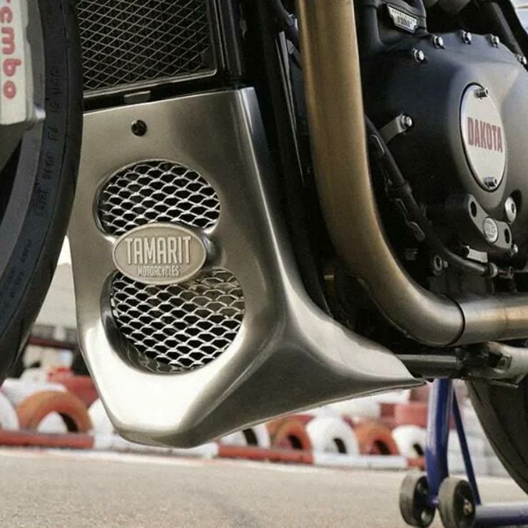 トライアンフ 水冷ボンネビルT100/T120/スピードツイン900/スラクストン1200/R/RS アンダーカウル シルバーアイス タマリット