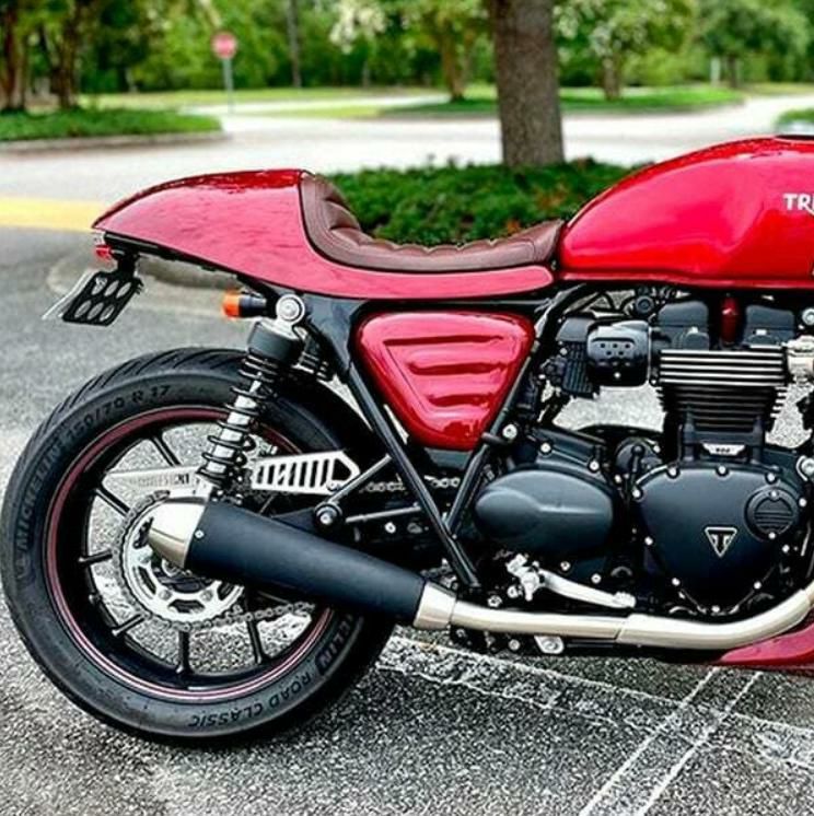 楽天市場】トライアンフ ボンネビルT100 /T120 ストレートツイン