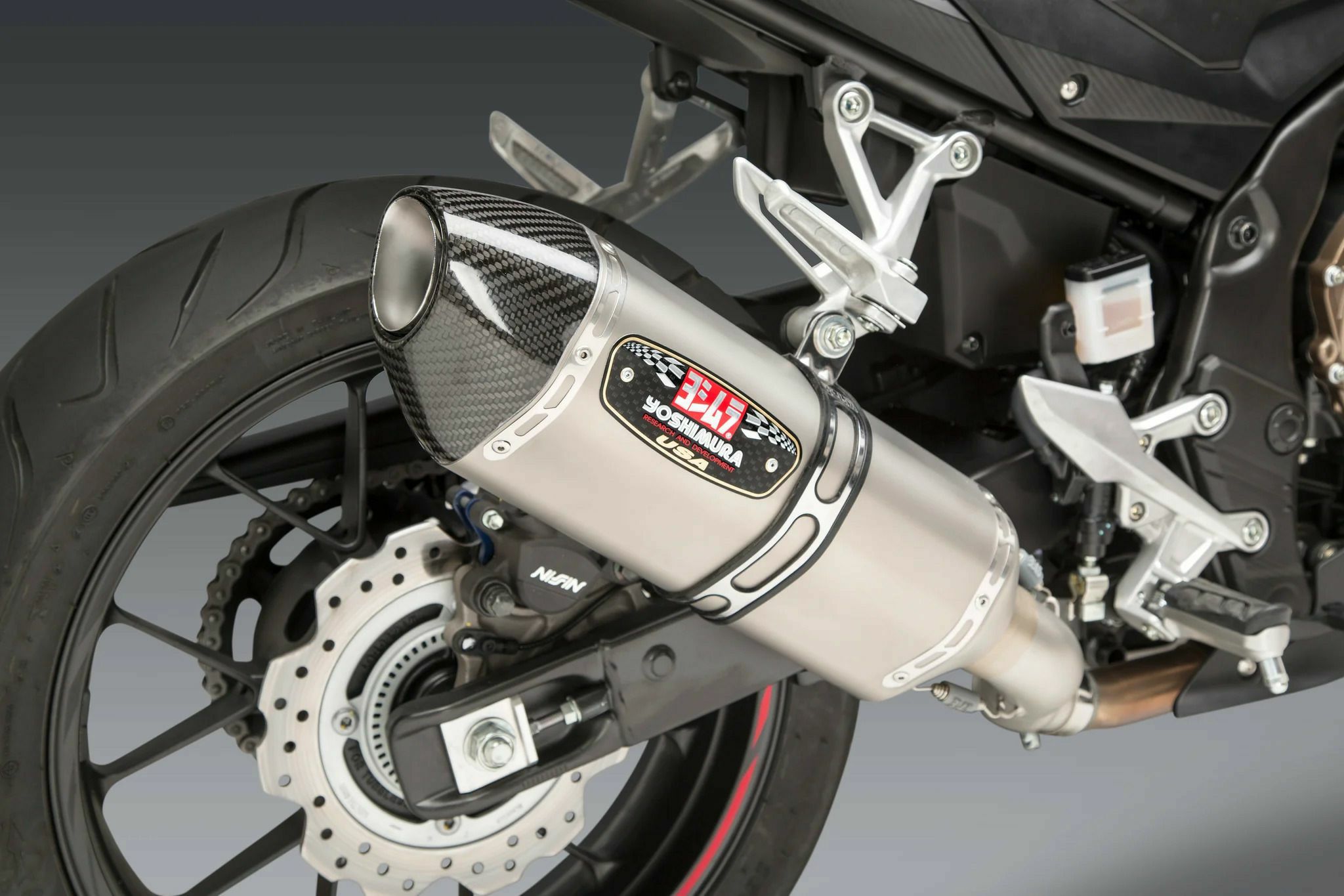 USヨシムラ R-77 スリップオンマフラー Honda CBR500R (2016-2023)
