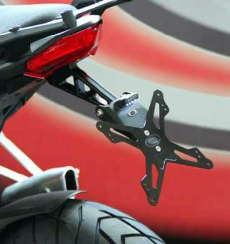 EVOTECH ナンバープレートホルダー フェンダーレスキット DUCATI ムルティストラーダ (10-14)サイドケース装着車両専用