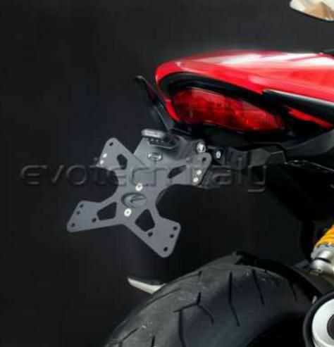EVOTECH ナンバープレートホルダー フェンダーレスキット DUCATI モンスター 821/DARK/STRIPE/1200S STRIPE