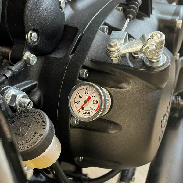 ロイヤルエンフィールド メテオ350/ハンター350/クラシック350/ブリット350 油温計 ホワイト Hitchcoks Motorcycle