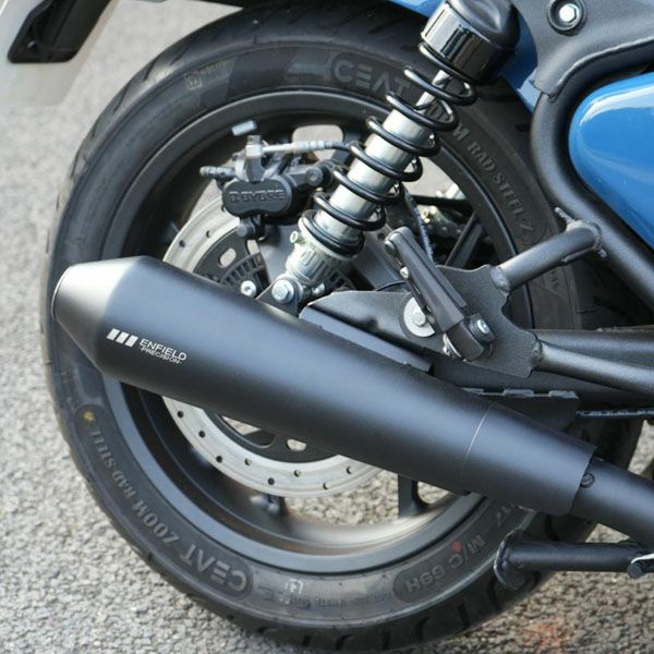ロイヤルエンフィールド ショットガン650 ステンレススリップオンマフラー ショートタイプ ブラック Hitchcoks Motorcycle