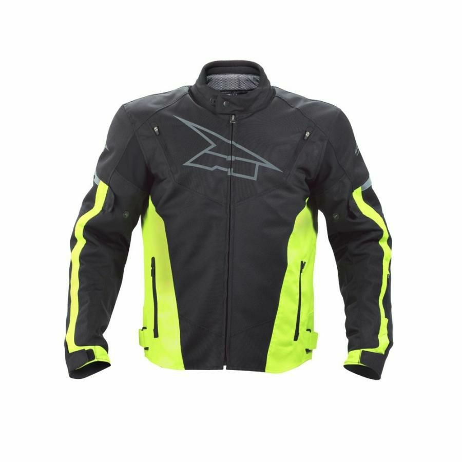 【アウトレット】AXO ライディングジャケット BRAVE (ブレイブ) ブラック/イエロー(KY04)