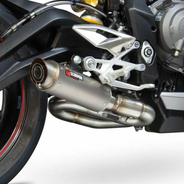 【アウトレット】Scorpion スリップオンマフラー RP-1GP TRIUMPH ストリートトリプル765S/R/RS (2017-2019)