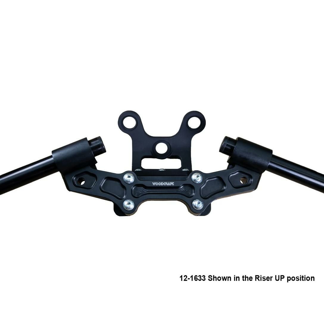 DUCATI モンスター 797/821 17-21 1インチ ライズアダプタープレート ブラックバー/メーターブラケット付 ウッドクラフト|モトパーツ 店