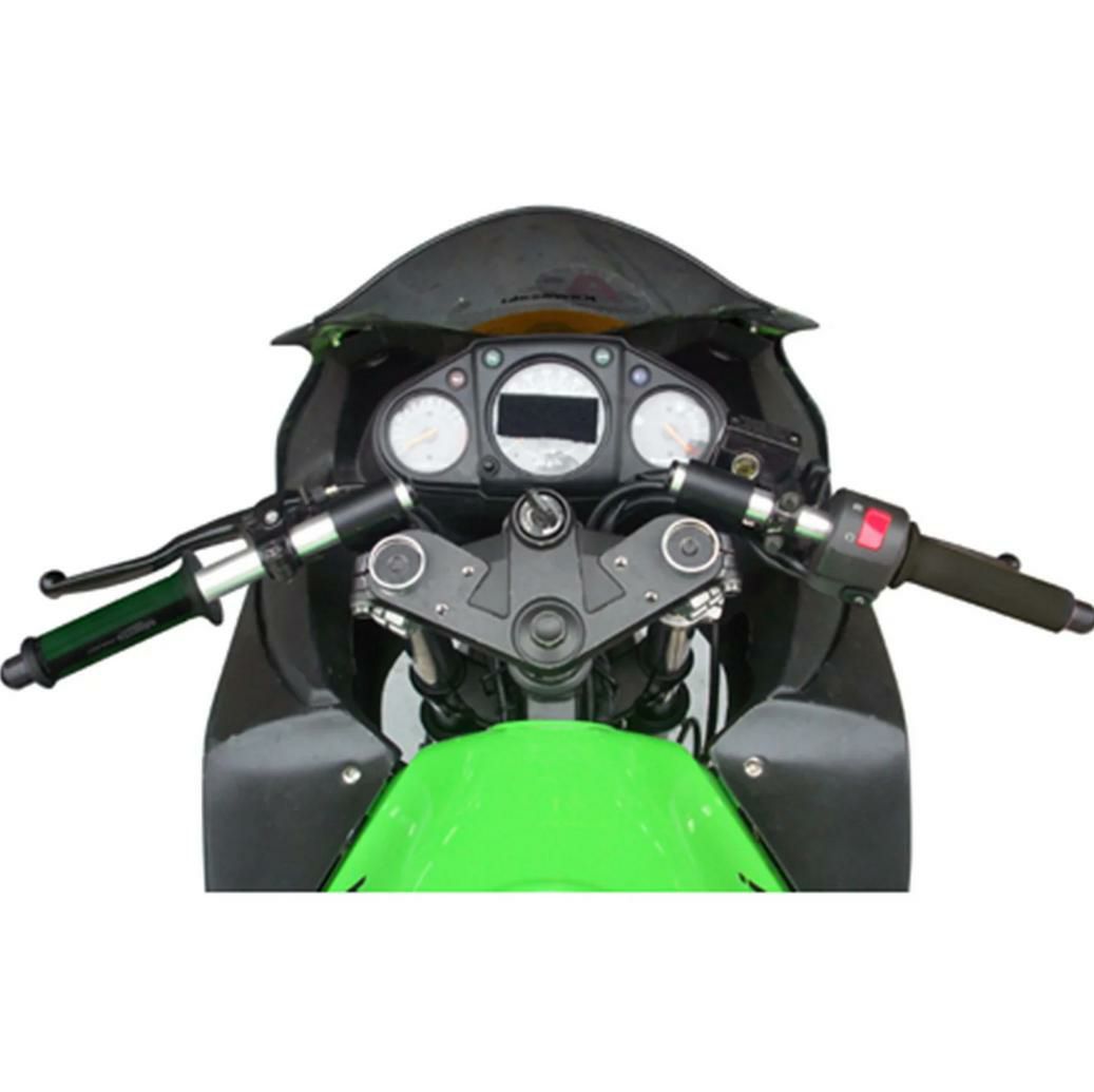 カワサキ ニンジャ 250 08-17 2.5インチライズ セパハン 37mmフォーククランプ ブラック/シルバー ウッドクラフト｜モトパーツ　店