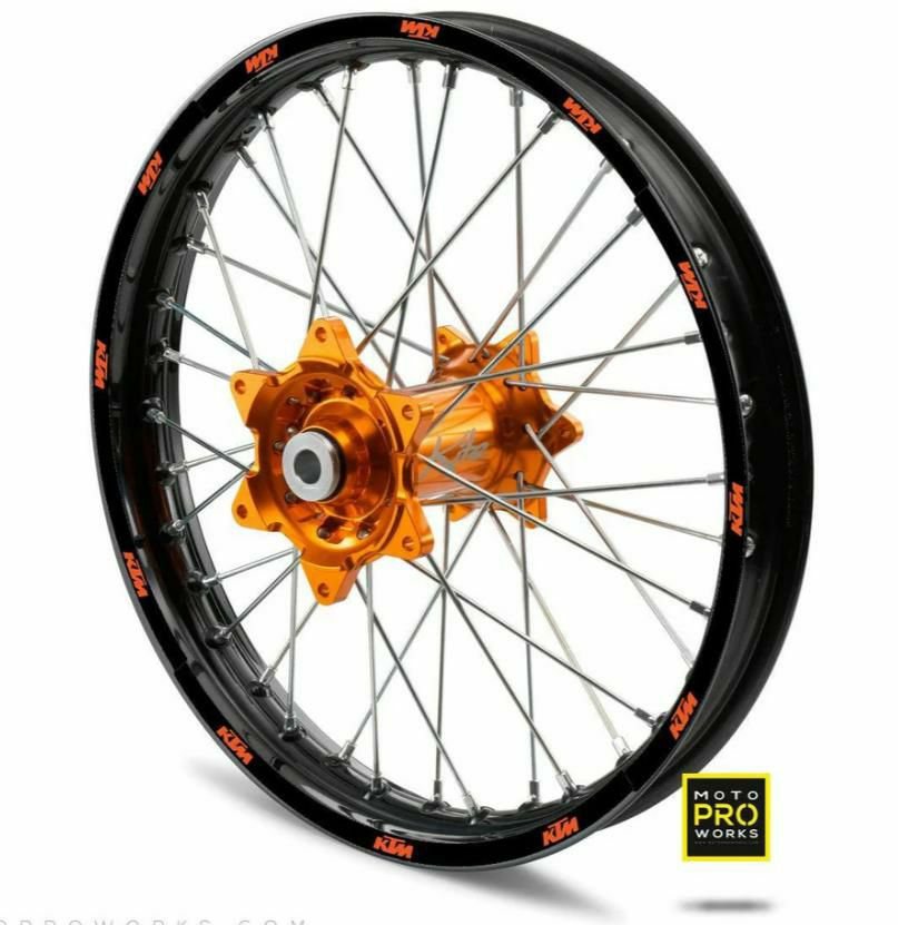 Moto Pro Works (モトプロワークス) リムステッカー KTM SOLID (ブラック) マット仕上｜モトパーツ　店