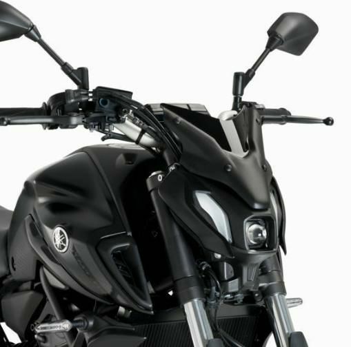 PUIG スポーツプラススクリーン New Generation ブラック YAMAHA MT-07 (2021-2024)
