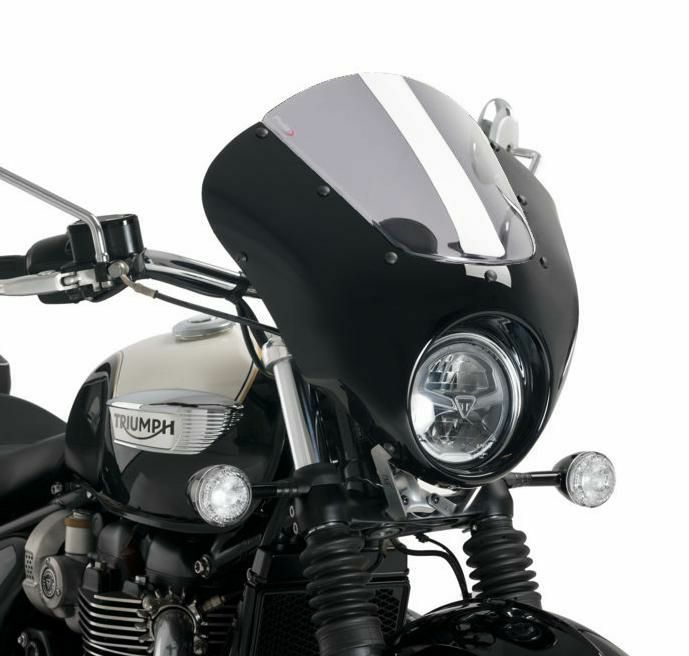 PUIG スクリーン Dark Night ブラックフェアリング/スモーク TRIUMPH ボンネビルスピードマスター