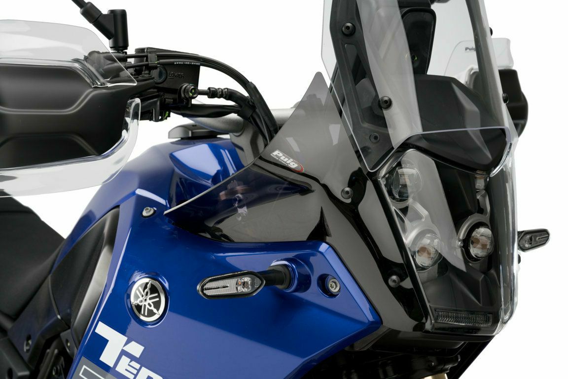 PUIG フロントディフレクターエクステンション ダークスモーク YAMAHA テネレ700 (2019-2024)