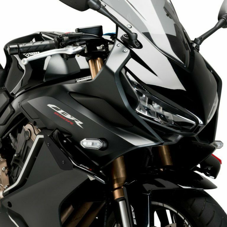 Puig ダウンフォース サイドスポイラー ブラック HONDA CBR650R (2021-2023)