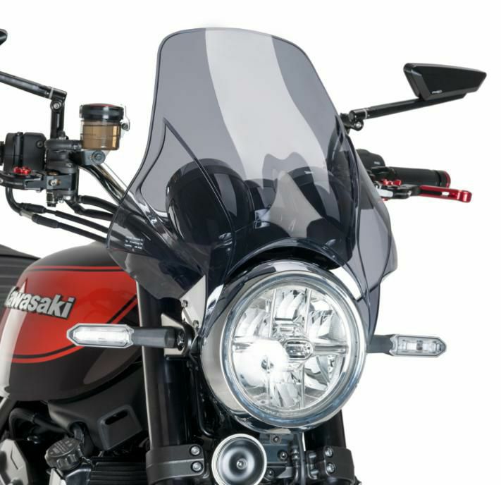 PUIG ヘッドライトマウント型汎用スクリーン Plus スモーク
