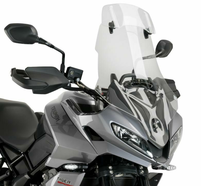 PUIG バイザー付ツーリングスクリーン スモーク TRIUMPH タイガースポーツ660 (2022-2024)